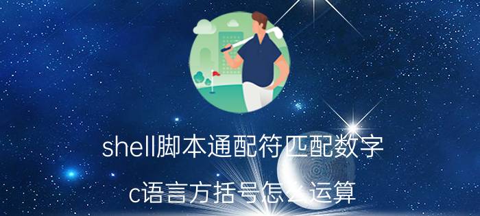 shell脚本通配符匹配数字 c语言方括号怎么运算？